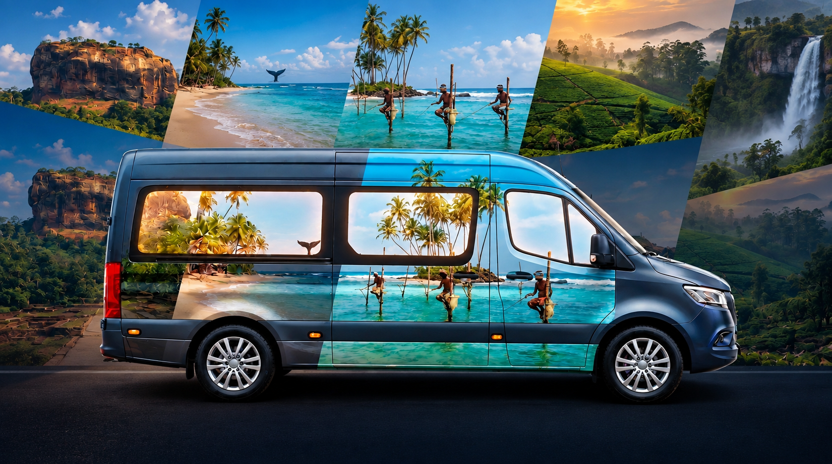 Sri Lankan scenic coastline road